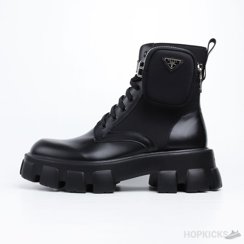 Prada Monolith Combat Boots (Dot Perfect)